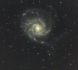 Galaxie M101 par Gérard Vaudescal. Juin 2014 à Visker.