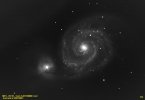 Galaxie M51 par Gérard Vaudescal. Juillet 2021