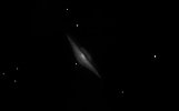 Dessin Galaxie du Sombrero M104 par Yves Argentin. Avril 2018.