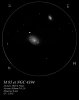 M 85 at NGC 4394 couple de galaxies dans la Chevelure de Bérénice
